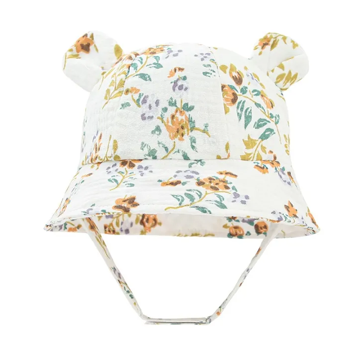 Newborn%20Baby%20Hat%20Summer%20Muslin%20Infant%20Bucket%20Hats%20for%20Girls%20Boys%20Cute%20Printed%20Fisherman%20Caps%20Toddler%20Kids%20Panama%20Sun%20Cap%203-12%20M%20-%20Image%204