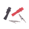 2pcs Multimeter Push On Alligator Clip P2008 Inline 2mm Probe Insulated Crocodile Clamp For Electrical Test Probes XUANTING. 