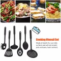Kitchen Tools - 6 Pcs Kitchen Spoon Set 6 PCS Kitchen Utensils Set Non-Stick Dishwasher Safe Cooking Tools Spoon, Slotted Spoon, Spatula, Skimmer, Ladle, Pasta Server. 