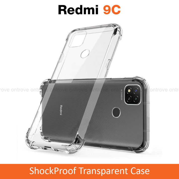 Redmi 9C Shockproof Transparent Bumper Back cover for Redmi 9C