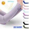 Sunscreen Ice Silk Sleeve/ Ultraviolet Sunscreen Non-Slip Summer Men'S Women'S Gloves/ Outdoor Riding Clothing Accessories. 