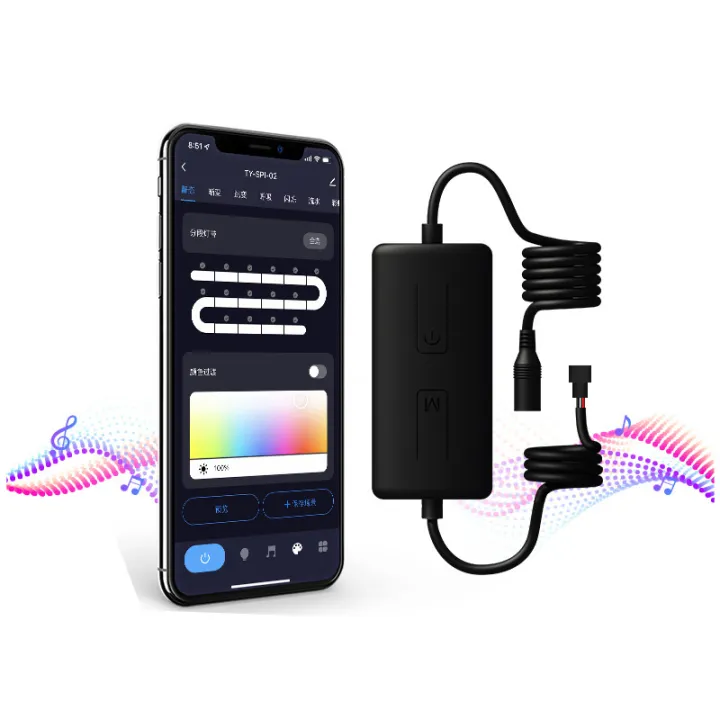 Tuya%20Ws2812b%20Ws2811%20Bluetooth%20Music%20Rgb%20Led%20Pixels%20Controller%20With%20Mic%20Remote%20For%20Ws2812%20Sk6812%20Addressable%20Strip%20Dc5-24v%20-%20Image%202