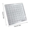 【Best value】 New Transparent Magnetic Seashell Display Box Mini Plastic Seashell Storage Box Large-capacity 36/64/100 Grids Seashell Collection Case. 