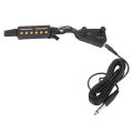 Acoustic Guitar Soundhole Pickup, Metal Plastic Black Professional Guitar Soundhole Pickup for Replacement. 