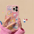 Sanrio Hello Kitty Kuromi Cartoon Phone Cases For iPhone 15 14 13 12 11 Pro Max XR XS 8 Plus Y2k Cute Soft Back Cover Girl Gifts HoneyYami.