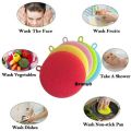 Multipurpose Kitchen Silicone Scrubber Non Stick Dishwashing Cleaning Sponge 5 Colors（5 Pieces）. 
