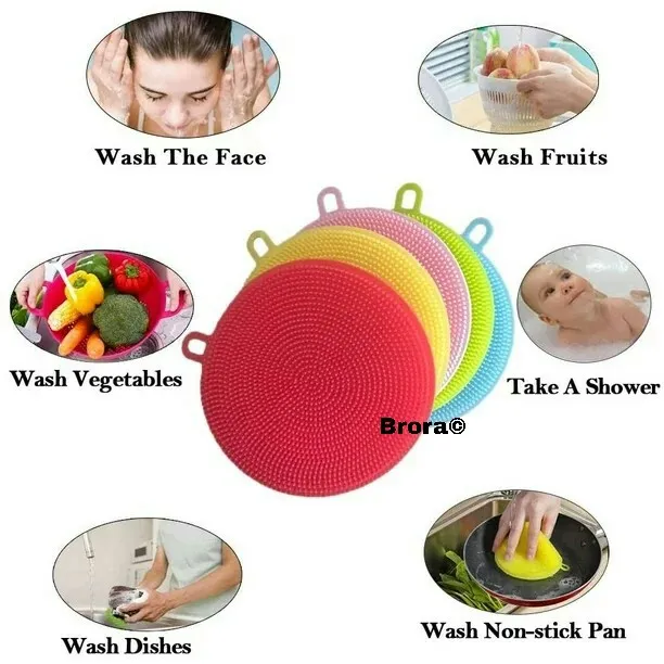 Multipurpose%20Kitchen%20Silicone%20Scrubber%20Non%20Stick%20Dishwashing%20Cleaning%20Sponge%205%20Colors%EF%BC%885%20Pieces%EF%BC%89%20-%20Image%203