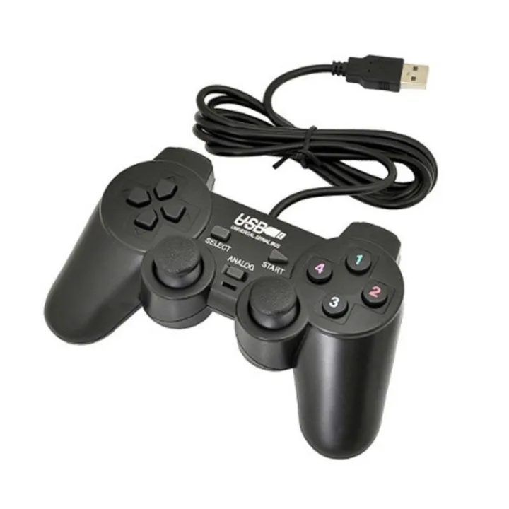 Joystick Single Game Controllers Wired USB 2.0 Controller Gamepad Joystick Vibrating Joypad For PC Laptop Computer