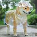 Clear Raincoat Rain Jacket Waterproof Coat for Samll Medium Dogs Teddy Shiba Dog Poncho Outdoor Walking Pet Clothes. 