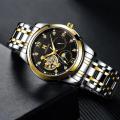 AOKULASIC Manufacturer Direct Sales Fully Automatic Mechanical Watch Waterproof Night Light Multifunctional Men's Watch. 