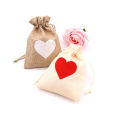 10x14cm Linen Drawstring Bag Vintage Natural Burlap Gift Candy Bags Wedding Candy Bags Jute Gift Jewelry Pouch. 