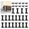 20Pcs Furniture Feet Adjustable Cupboard Foot Leg Unit Cabinet Legs with Kick Board Clips for Kitchen Bathroom Cabinet. 