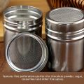 Dredgers Cooking Supplies Household Accessories Stainless Steel Powder Sprinkler Kitchenware Sugar Salt Shaker 6.5x8.0cm. 