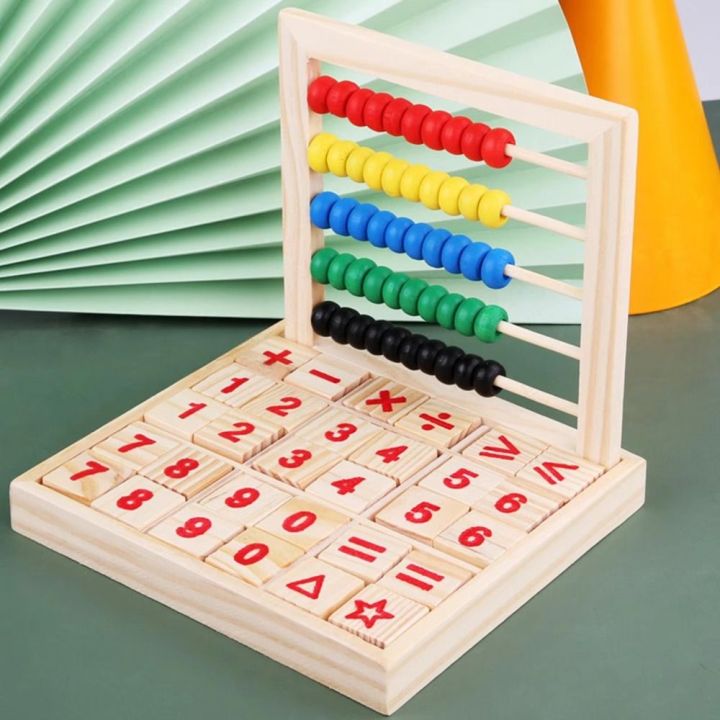 Counting Tool Creative Abacus for Kids Wooden Montessori Toy Learning ...