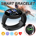 D18 Smart Watch Full Touch Clock Blood Pressure Heart Rate Monitor control Music Message Reminder Smartwatch Men and Women. 