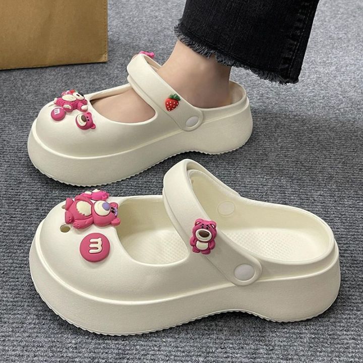 Women's%20Hole%20Shoes%20Summer%20Outdoor%20Wear%20Internet%20Hot%20Cute%20and%20Breathable%20Nurse%20Non-Slip%20Soft%20Bottom%20Beach%20Closed%20Toe%20Half%20Slippers%20Women%20-%20Image%207