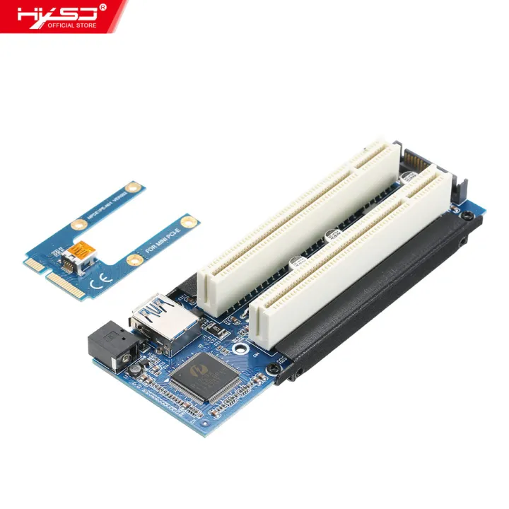 HXSJ Mini Pci-E To Pci Adapter Card Mpci-E To Pci Riser Adapter With Sata Power Cable Expansion Card With External Capture Card