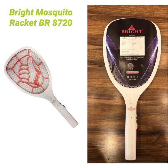 BRIGHT BRAND NEW VERSION Rechargeable Electronic Mosquito Bat Mosquito Killer Mosquito Racket Mosquito Trap Net BR-8720