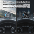 Car Head-Up Display GPS Digital Speedometer /MPH +LED Display Speed Alert Fatigue Driving Reminder Car RV SUV Black Abs Car Head-Up Display. 