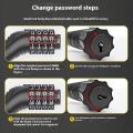 【Fast Delivery 1-4 day】Heavy Duty Steel Cable 4 Digit Combination Lock PVC Coated 12mm Diameter 40cm Length Zinc Alloy Anti Theft Bicycle Motorcycle E Scooter Waterproof Rustproof Portable Security Lock No Key Needed. 