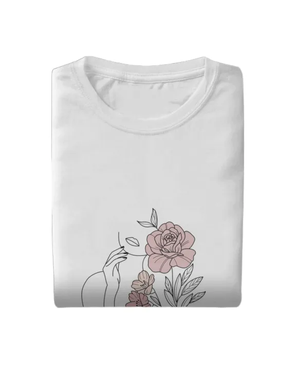 Minimal%20Print%20100%25%20Cotton%20Girls%20Women's%20Ladies%20T%20shirts%20Girls%20Cute%20Line%20Art%20Easthetic%20Minimalist%20Girl%20Floral%20Print%20T-shirt%20Top%20Casual%20Tshirt%20-%20Image%205