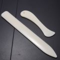 2 Sizes Handmade Leather Craft Trimming Bone Leathercraft Edge DIY Supplies for Working Cutting. 