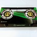Glass Top Double Burner Gas cooker - ES-787DB. 