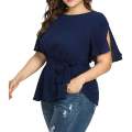 Ladies Fashionable Blouse Casual Long Sleeve Loose Fit Female Top. 