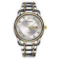 Swiss Automatic Non-Mechanical Watch Watch Men's Waterproof Trendy Double Calendar Diamond-Embedded Fashion Luminous Business Style. 