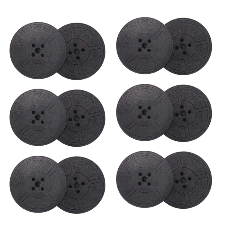 6Pack Typewriter Ribbon Twin Spool Pack Ink for Most Typewriter Black ...