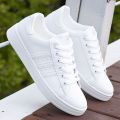 Summer Men's Shoes Breathable Mesh Shoes All-Match Casual White Sneakers Korean Fashion Shoes Deodorant Sports White Shoes for Students. 