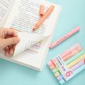 【HOT】 6Pcs/Set Pastel Color Macaron Highlighter Pen Marker Pens Fluorescent Pen Drawing Highlighters Cute Stationery School Supplies. 