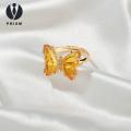 Prism erfly Ring Sparkling erfly Rhinestone Ring Adjustable Jewelry for Wedding Party Gifts tail Ring. 