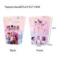12pcs Snacks Food Tub Cardboard KPop Demon Hunters Popcorn Box Eco-Friendly Multi-Compartment Birthday Party Decorations Food Packaging Box for Kids Baby Shower Supplies. 