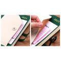 Firmly Bound Notepad Durable And Non Peeling Beige Daolin Paper Pocket Horizontal Line Notebook Business Notebook Meeting Minutes Book. 