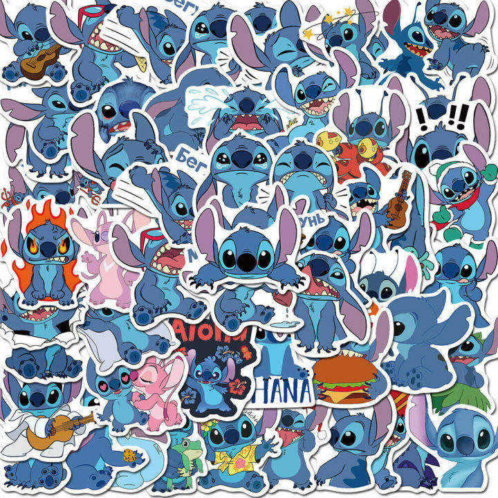 20/40/60pcs%20Disney%20Cartoon%20Stitch%20Vsco%20Stickers%20for%20Laptop%20Skateboard%20Luggage%20Stickers%20-%20Image%206