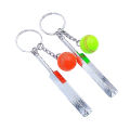 Cricket Keychain Gentleman's Game Keyring Sport Key Chain Sports Keyrings Gift DENGYOUZHOU. 