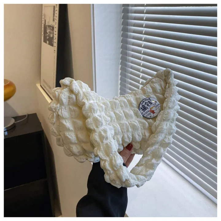 Pleated%20Cloud%20Bubble%20Shoulder%20Bag%20Tote%20Bag%20Solid%20Color%20Plaid%20Large%20Capacity%20Crossbody%20Bag%20Travel%20-%20Image%208