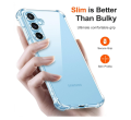 Samsung Galaxy A56 Transparent Shockproof Back Cover – Soft Silicone TPU Case. 