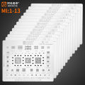Amaoe Mi1-16 Bga Reballing Stencil For Redmi 9a K50 K40 K30 K20 Note 11 10 7 12 Pro Max 11 Cc9 8 Se Cpu Ram Power Ic Chip. 