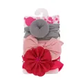 3-Piece Newborn Baby Girl Headbands - Flower Bow Knot Hair Accessories. 