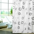 Bathroom Thick Waterproof Shower Curtain 80X180cm with Copper Buckle. 