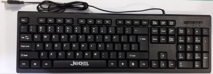 USB Wired Keyboard Jedel Keyboard Jedel K13 for Office Work USB Slim Spill Resistant Keyboard QWERTY Key Layout For Windows PC Laptop Computer