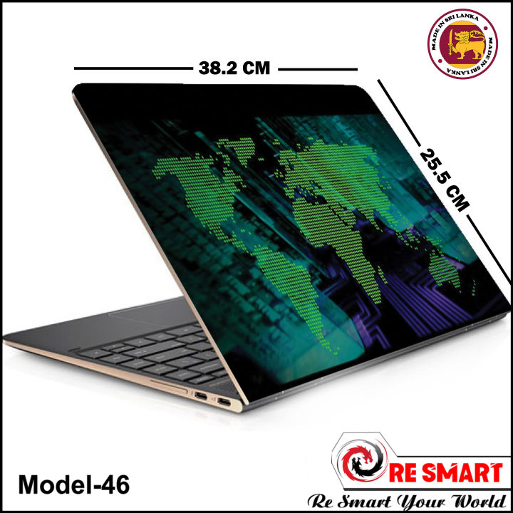 World Map Laptop Skin Protector Sticker(For 15.6 inch Laptops)