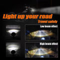 12V Motorcycle Headlight Round LED Driving Lamp Head Lamp, 2 Lighting Modes, Fit for 5.75 inches, Retro Turn Signal. 