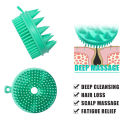 Bath and Shampoo Brush, Silicone Body Scrubber for Use in Shower, Exfoliating Body Brush, Premium Silicone Loofah, Head Scrubber, Scalp Massager/Brush, Wet and Dry, Easy to Clean. 