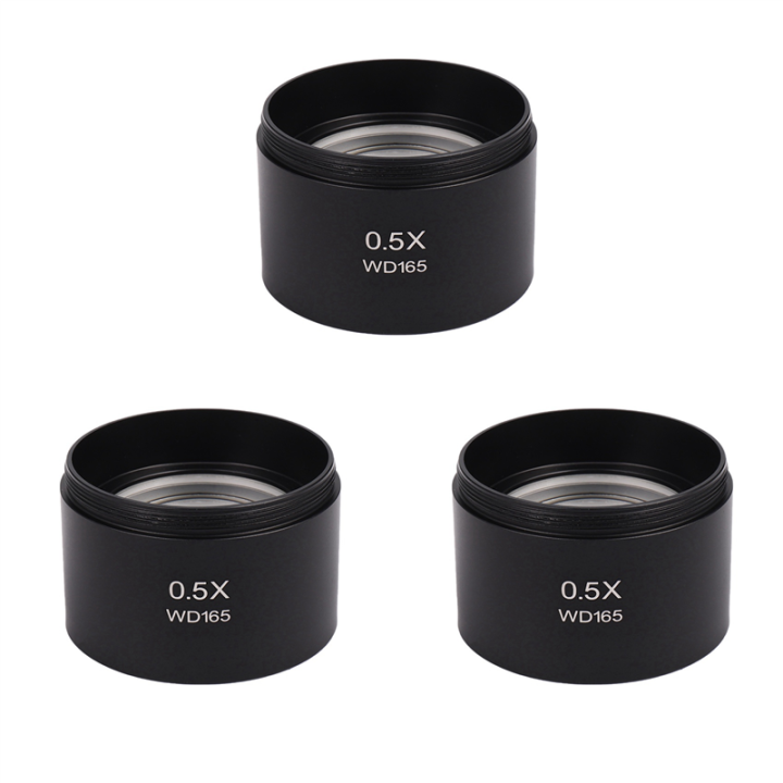 3X Wd165 0.5X Stereo Microscope Auxiliary Objective Lens Barlow Lens ...