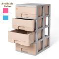 Phoenix 4 in 1 Drawer blue pink brown Cupboard Baby Storage Box Heavy Duty Plastic. 