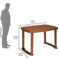 Plastic table Rectangular Shape Plastic Dining Table for Home, Dining Room, Office, Restaurants, Cafeterias, Garden, Indoor & Outdoor. 