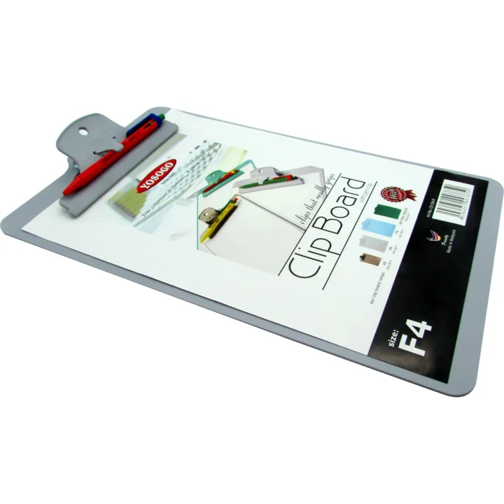 Yosogo Clipboard With Pen F4 Size - Multi Color